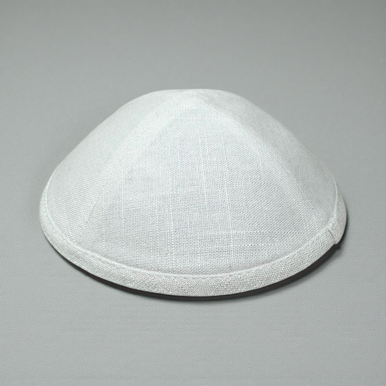 כיפה פשתן צבע לבן 25₪