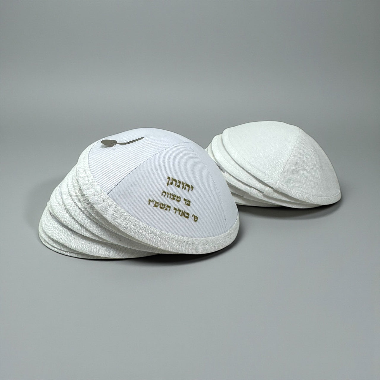 כיפות פשתן יוקרתיות הקדשה פנימית הטבעת משי